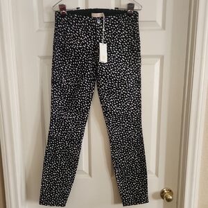 Tory Burch Black and White Patterned Pants
